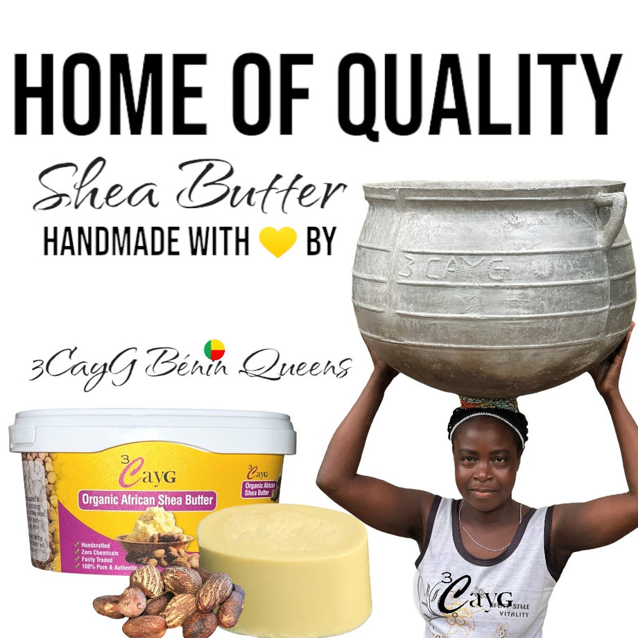 100% Real Authentic Organic African Shea Butter (Raw & Unrefined) - From  Ghana African Shea Tree Nuts 16oz